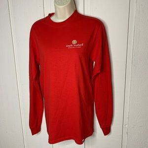 Simply Southern Grandma Women’s Red Long Sleeved Grandmother Tee Shirt